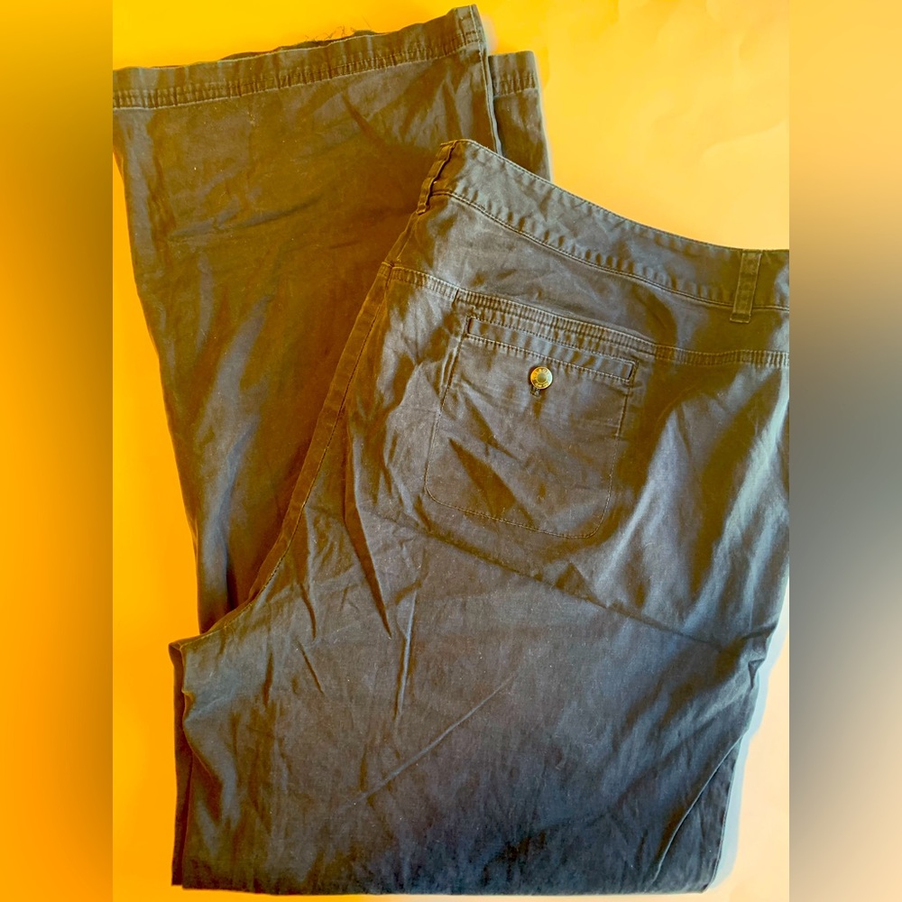 Talbots Navy Blue Chino pants, women size 22